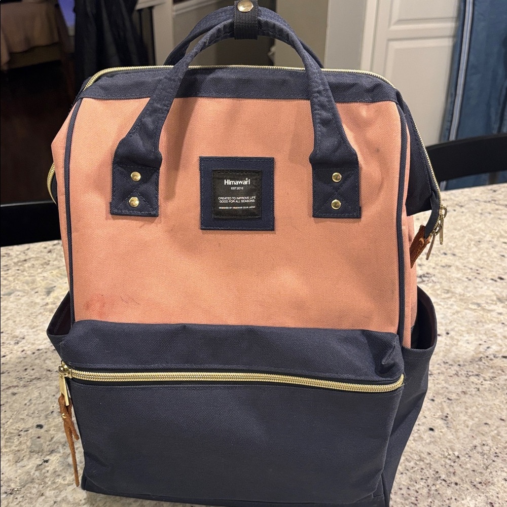 Himawari Travel School Backpack with USB charging port